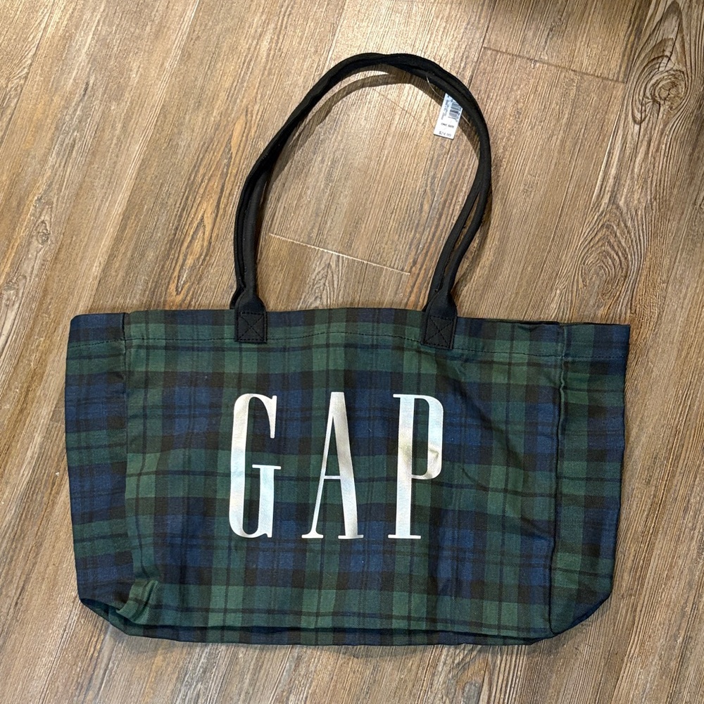 GAP Plaid Tote